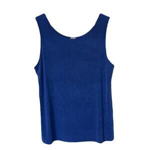 Chico's Travelers Essential Reversible Tank - Periwinkle Blue XL